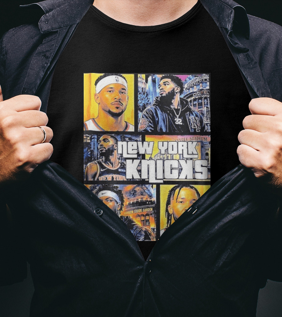 Josh Hart Karl Anthony Towns Mikal Bridges Julius Randle Jalen Brunson New York Knicks Yankee Stadium Madison Square Garden T-Shirt