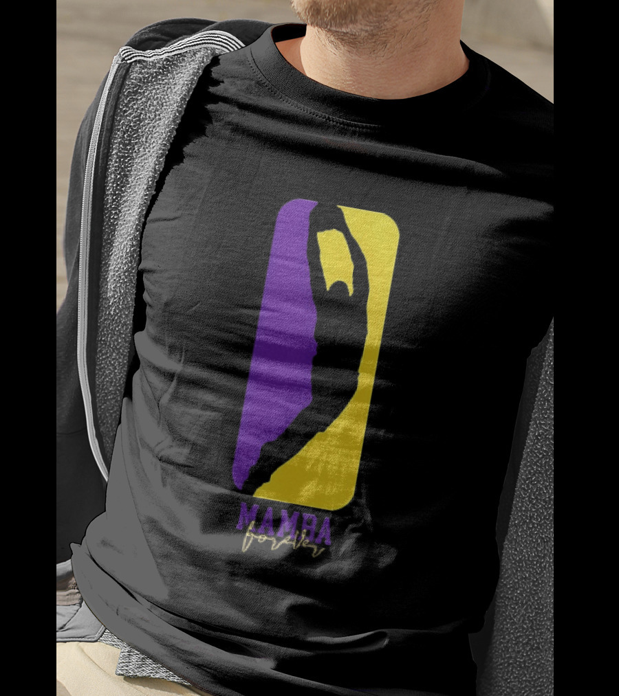 Kobe Bryant Los Angeles Lakers Mamba Forever Purple Gold T-Shirt