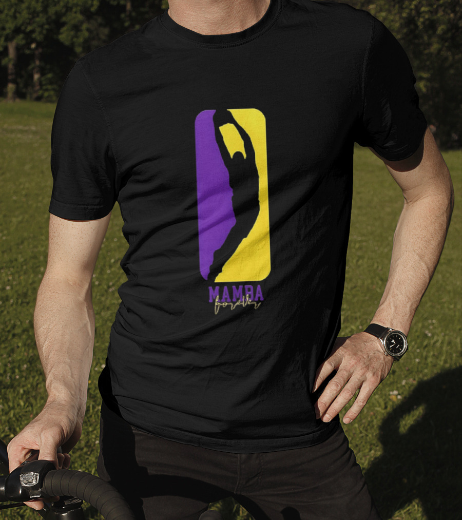 Kobe Bryant Los Angeles Lakers Mamba Forever Purple Gold T-Shirt