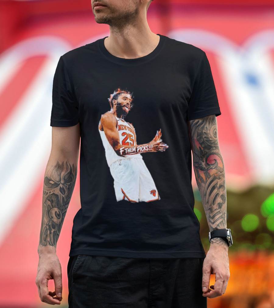 Mikal Bridges New York Knicks 25 F Them Picks T-Shirt