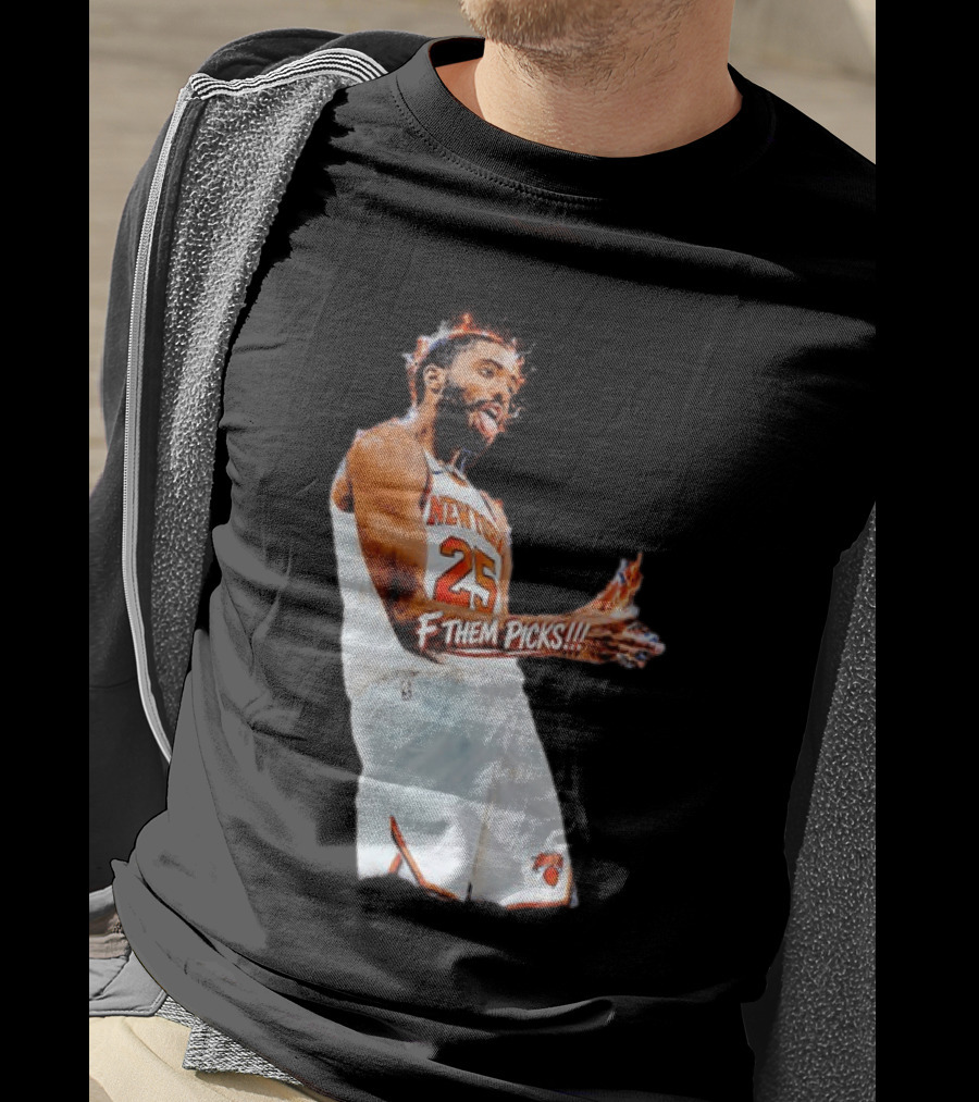 Mikal Bridges New York Knicks 25 F Them Picks T-Shirt
