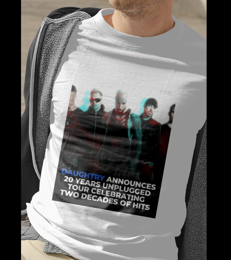 Daughtry Announces 20 Years Unplugged Tour Celebrating Two Decades Of Hits Music Mayhem T-Shirt