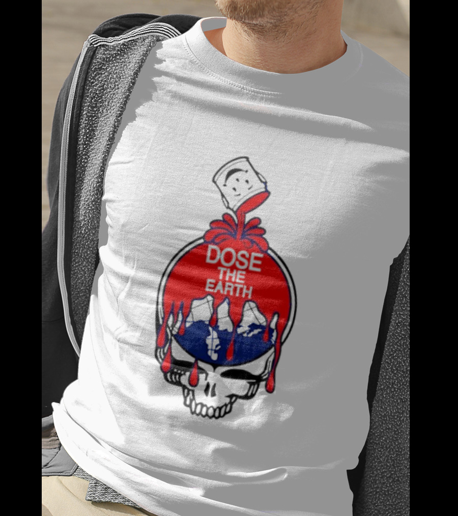 Steal Your Face Grateful Dead Dose The Earth Kool Aid Man Skull T-Shirt