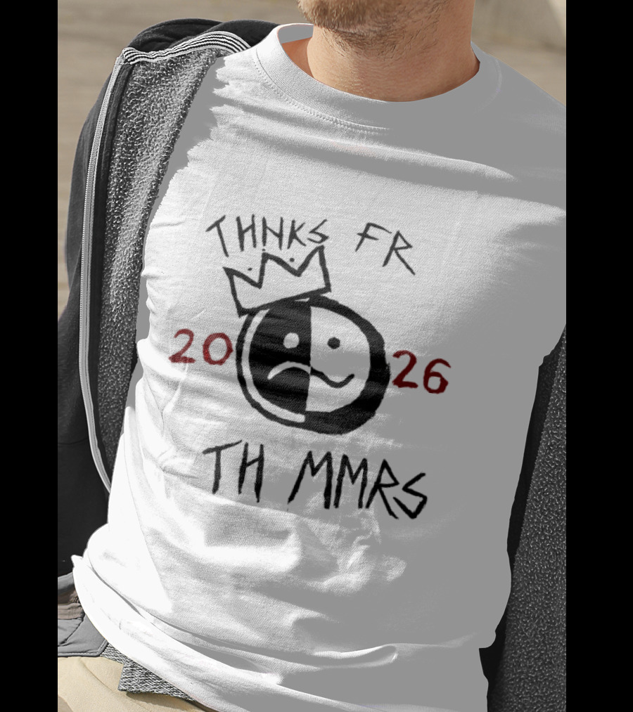 Thnks Fr Th Mmrs 2026 Split Face Crown T-Shirt