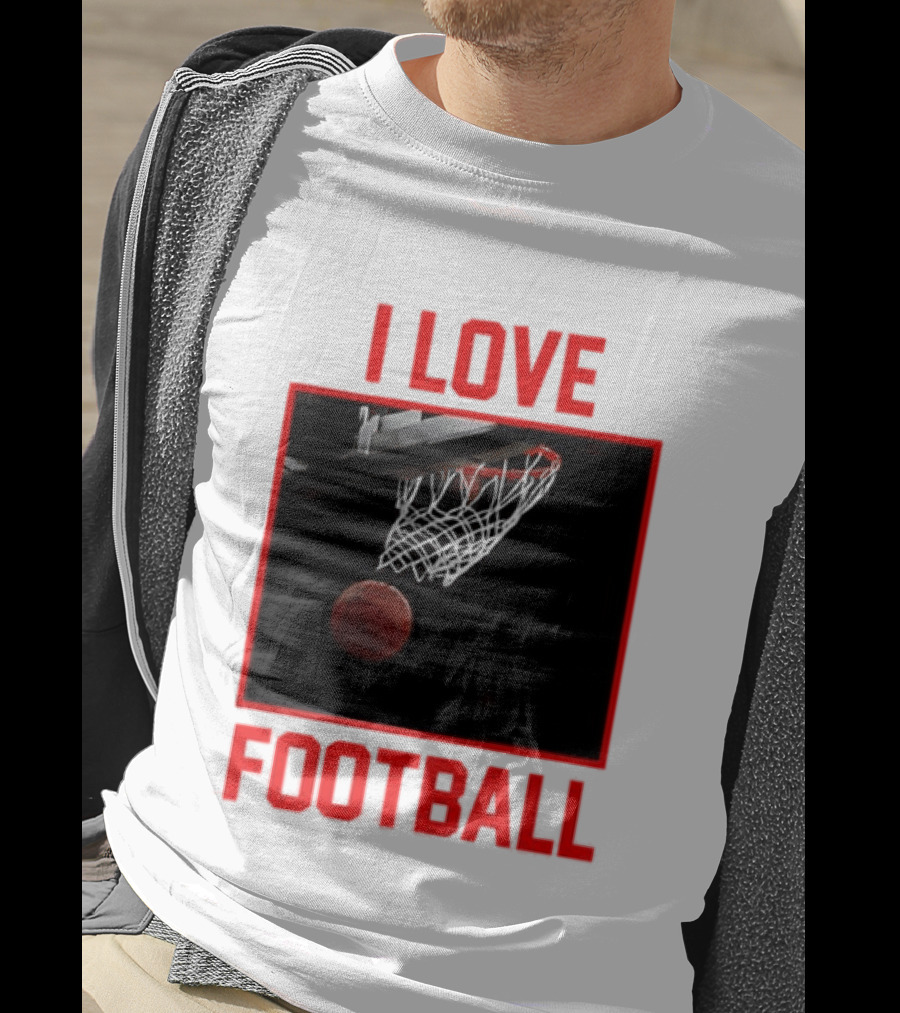 I Love Football Basketball Meme Sports T-Shirt