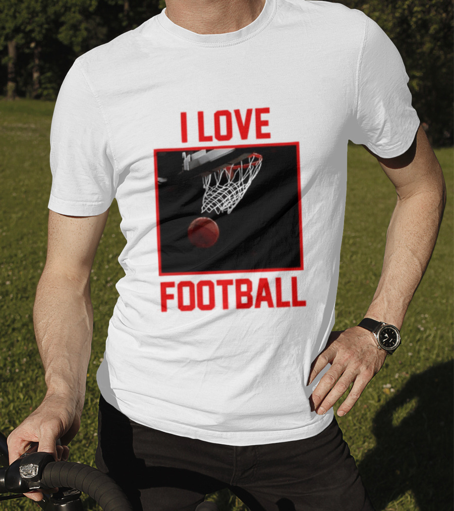 I Love Football Basketball Meme Sports T-Shirt