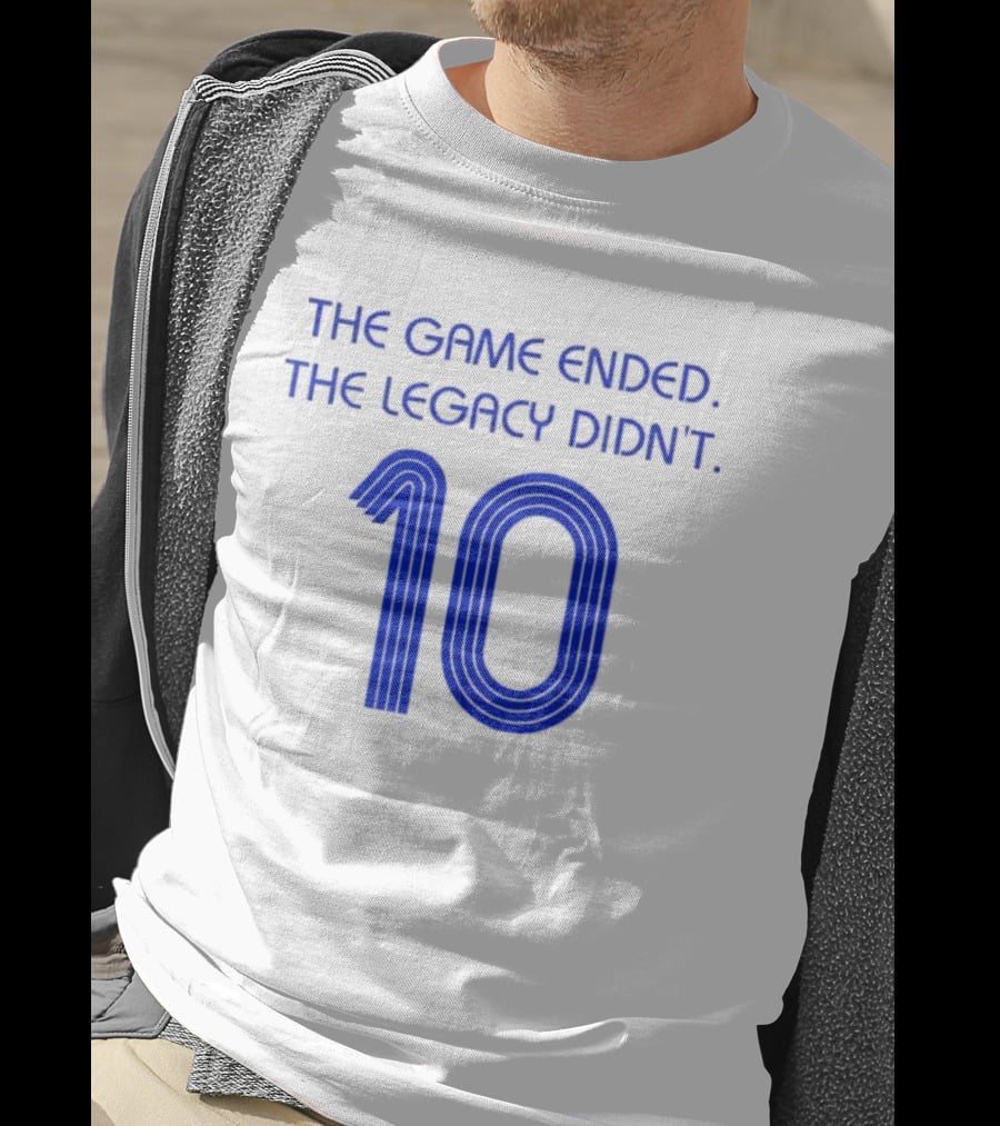 Zinedine Zidane France National Team 10 The Game Ended The Legacy Didn't T-Shirt