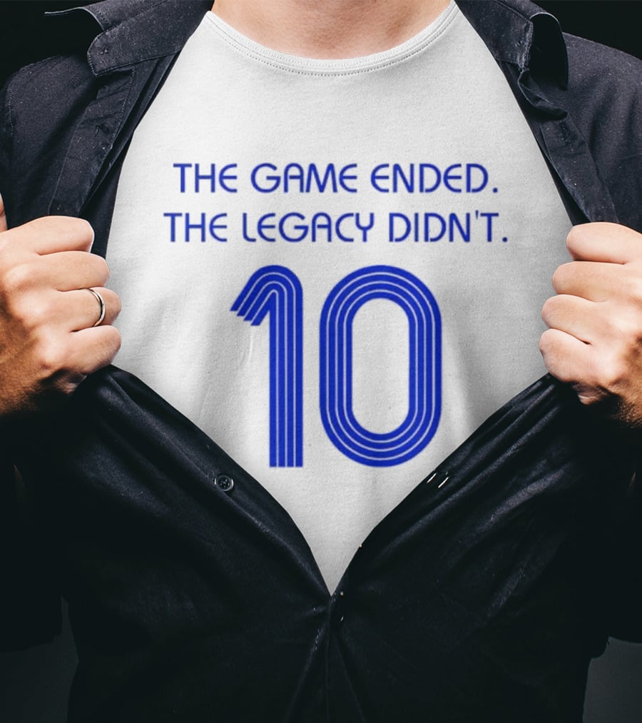 Zinedine Zidane France National Team 10 The Game Ended The Legacy Didn't T-Shirt