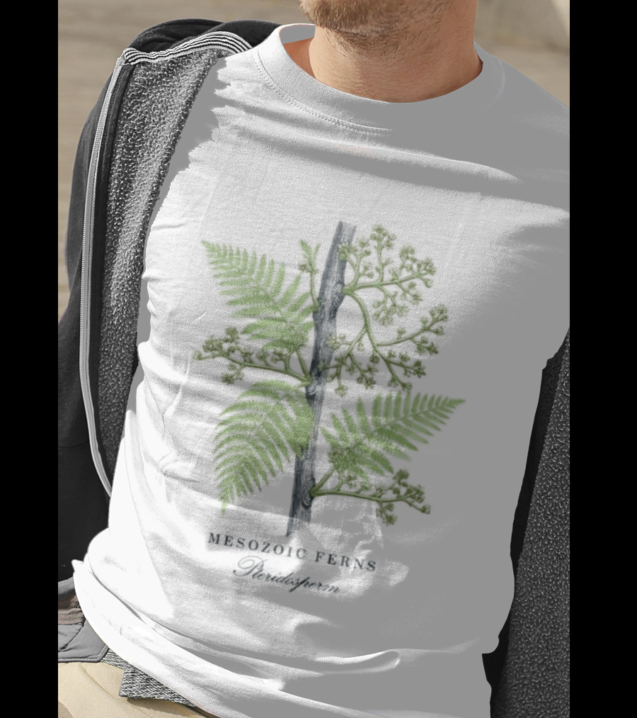 Mesozoic Ferns Pteridosperm Botanical Plant Science Nature T-Shirt