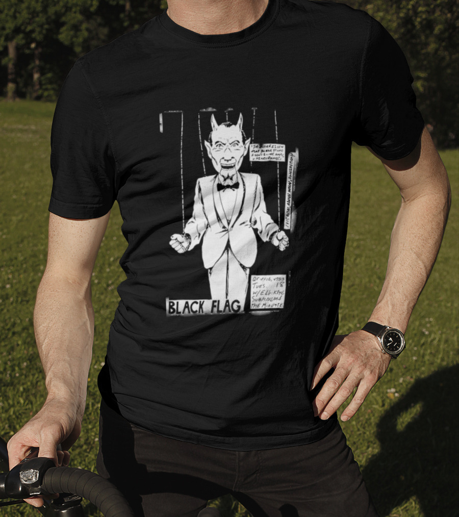 Raymond Pettibon Black Flag Devil Puppet T-Shirt
