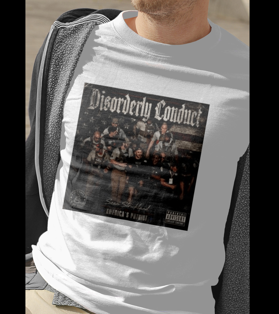 Disorderly Conduct Sean Strickland America's Patriot Live Free Or Die Trying T-Shirt