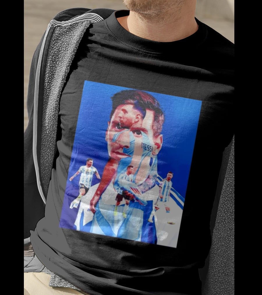 Messi Argentine Footballer Icon In Action T-Shirt