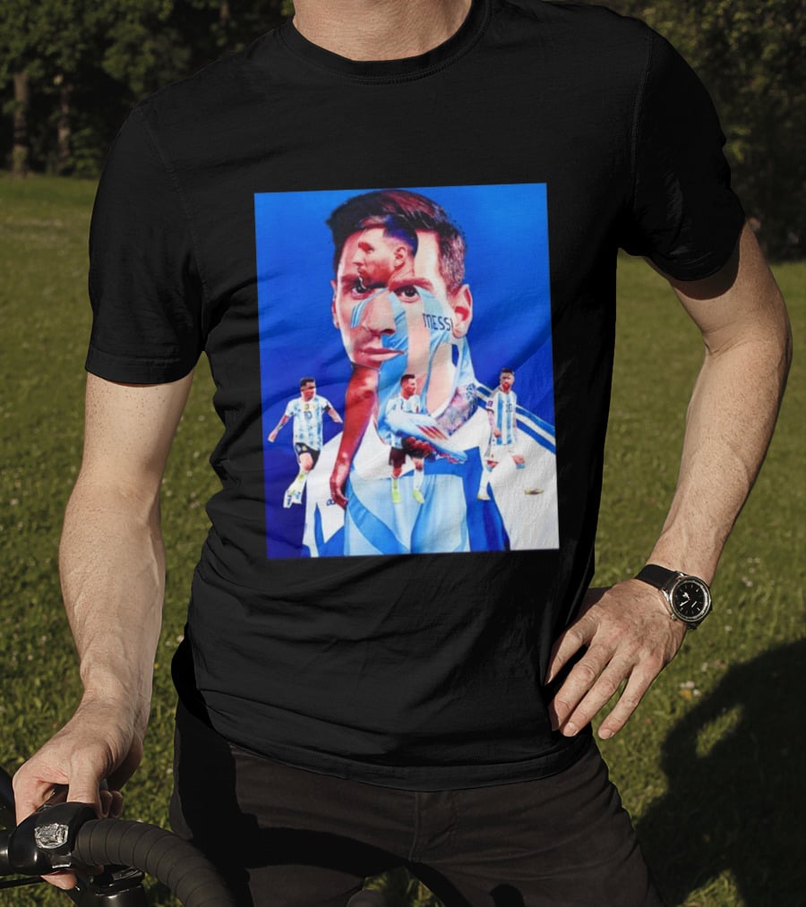 Messi Argentine Footballer Icon In Action T-Shirt