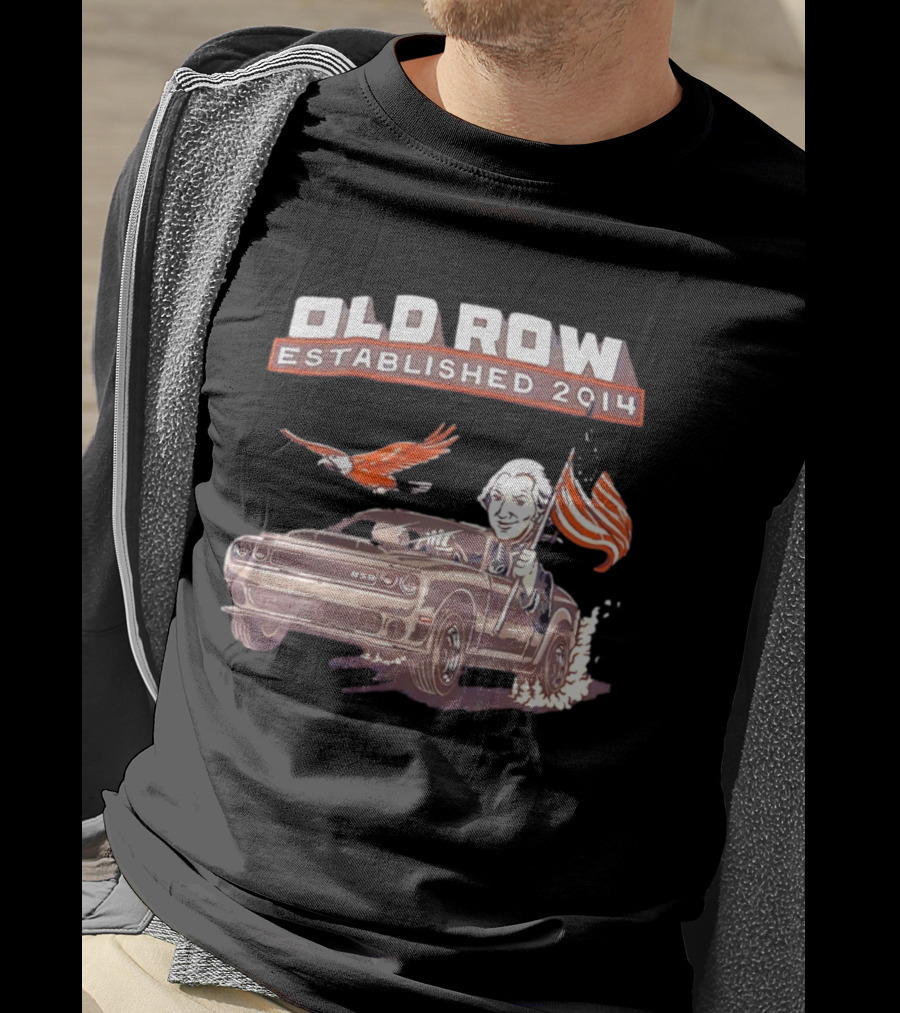 Old Row Established 2014 George Washington Challenger USA Flag Eagle T-Shirt