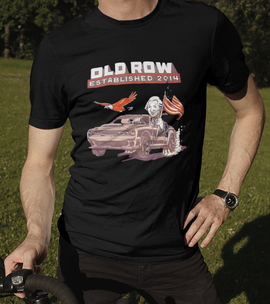 Old Row Established 2014 George Washington Challenger USA Flag Eagle T-Shirt