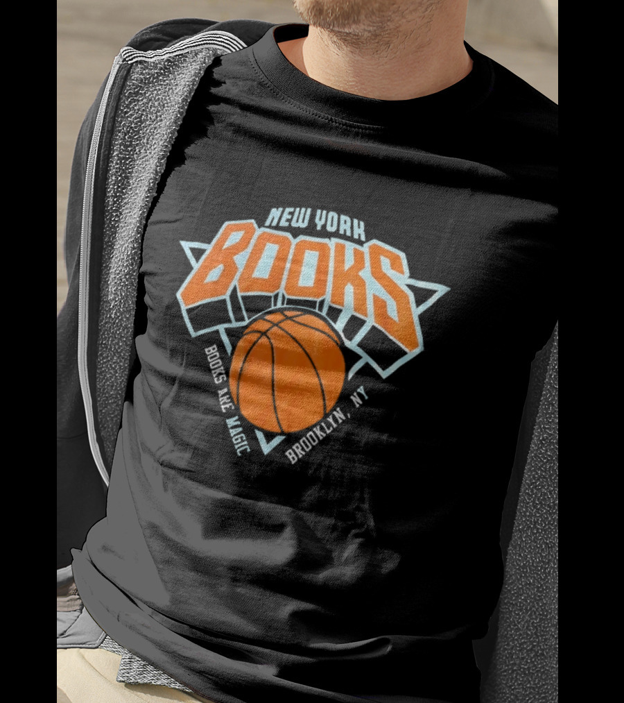 New York Books Are Magic Brooklyn NY Basketball T-Shirt