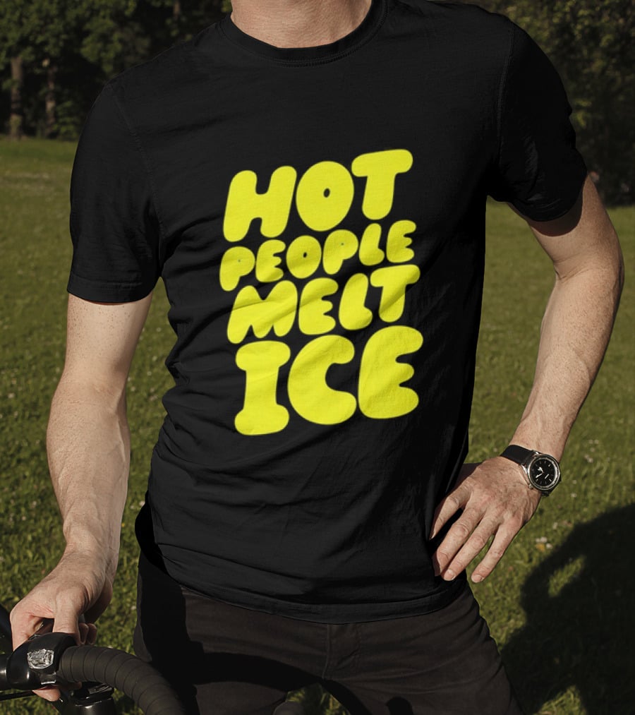 Hot People Melt Ice Bold Yellow T-Shirt