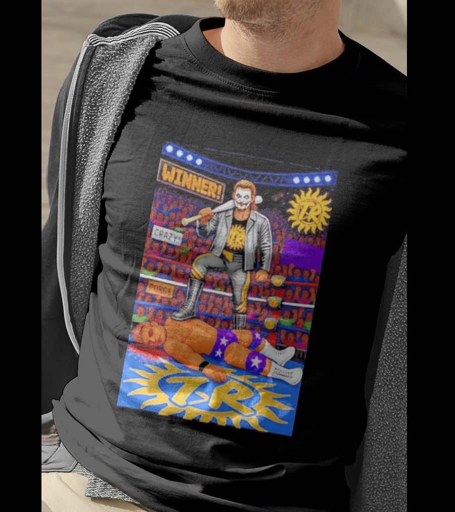 Winner Crazy Purge TR Wrestling Victory 8 Bit T-Shirt