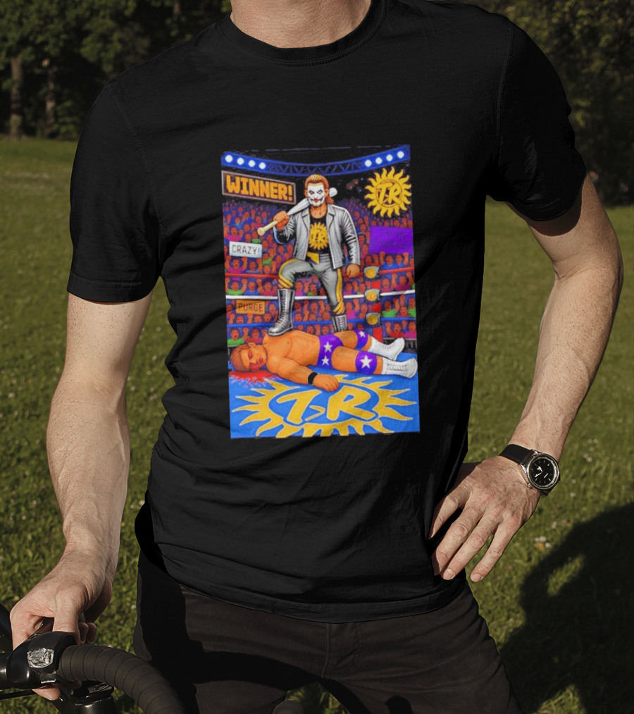 Winner Crazy Purge TR Wrestling Victory 8 Bit T-Shirt