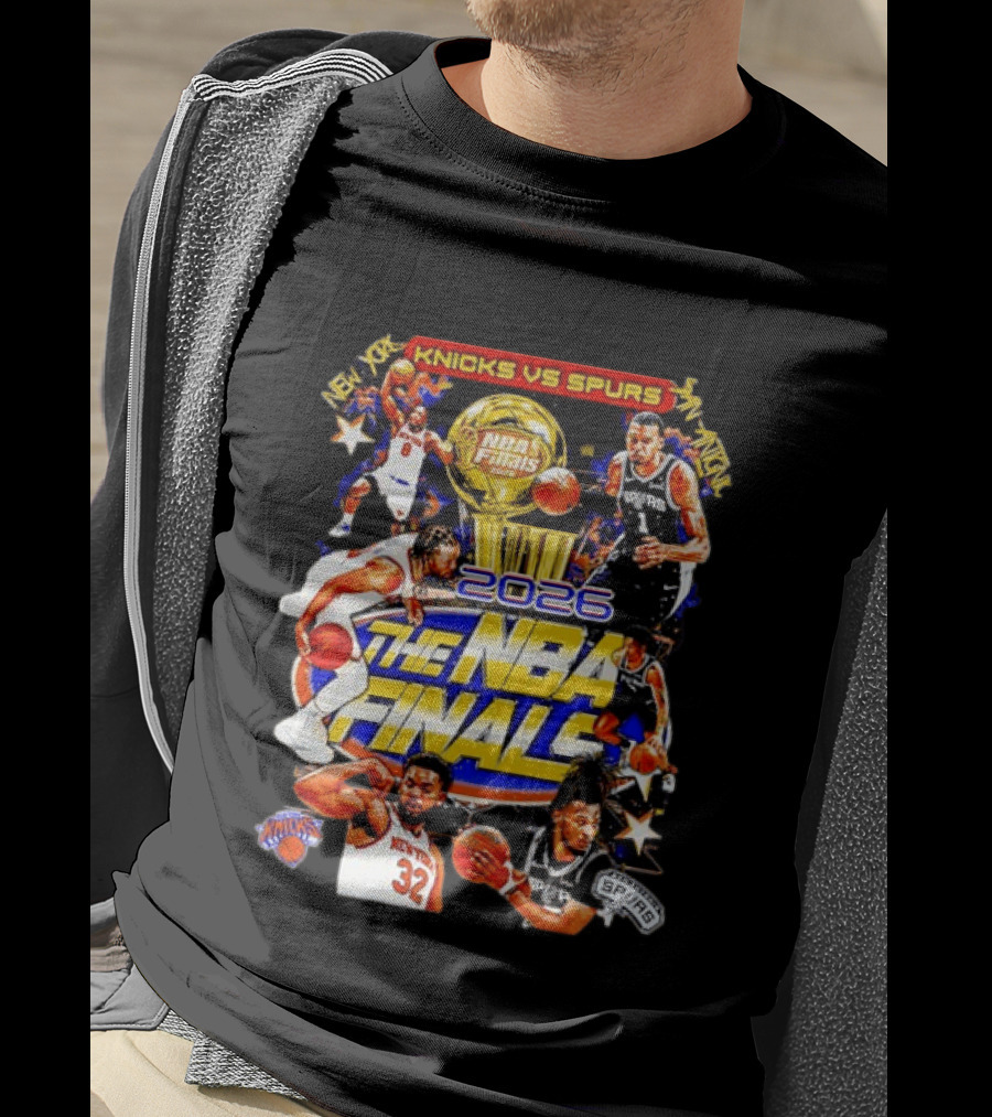2026 NBA Finals Knicks Vs Spurs Jalen Brunson Victor Wembanyama New York San Antonio T-Shirt