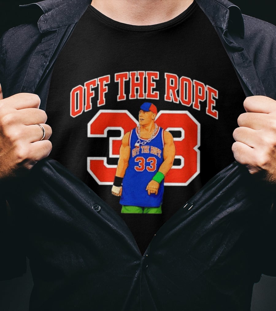 Wrestler Basketball Jersey Off The Rope 33 T-Shirt