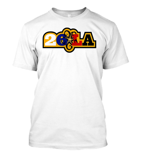 26 LA Bricks And Wood Los Angeles Lakers Stylized T-Shirt