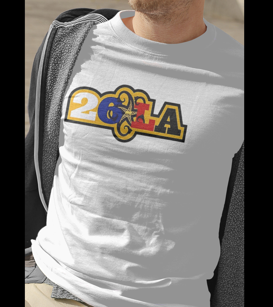 26 LA Bricks And Wood Los Angeles Lakers Stylized T-Shirt