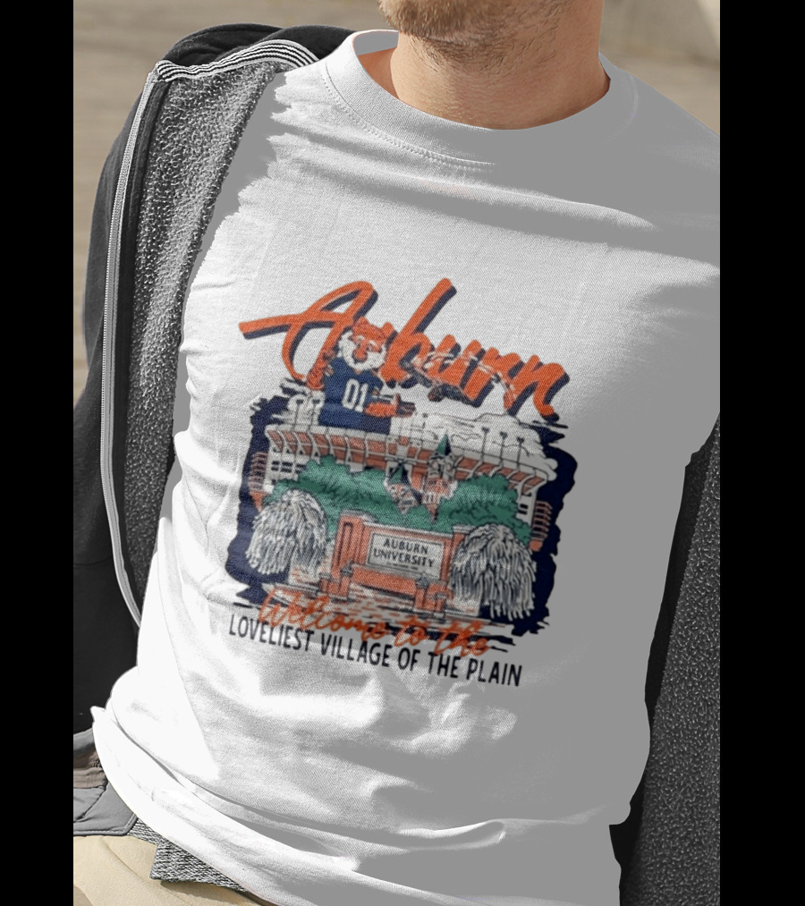 Auburn University Welcome Loveliest Village Of The Plain T-Shirt