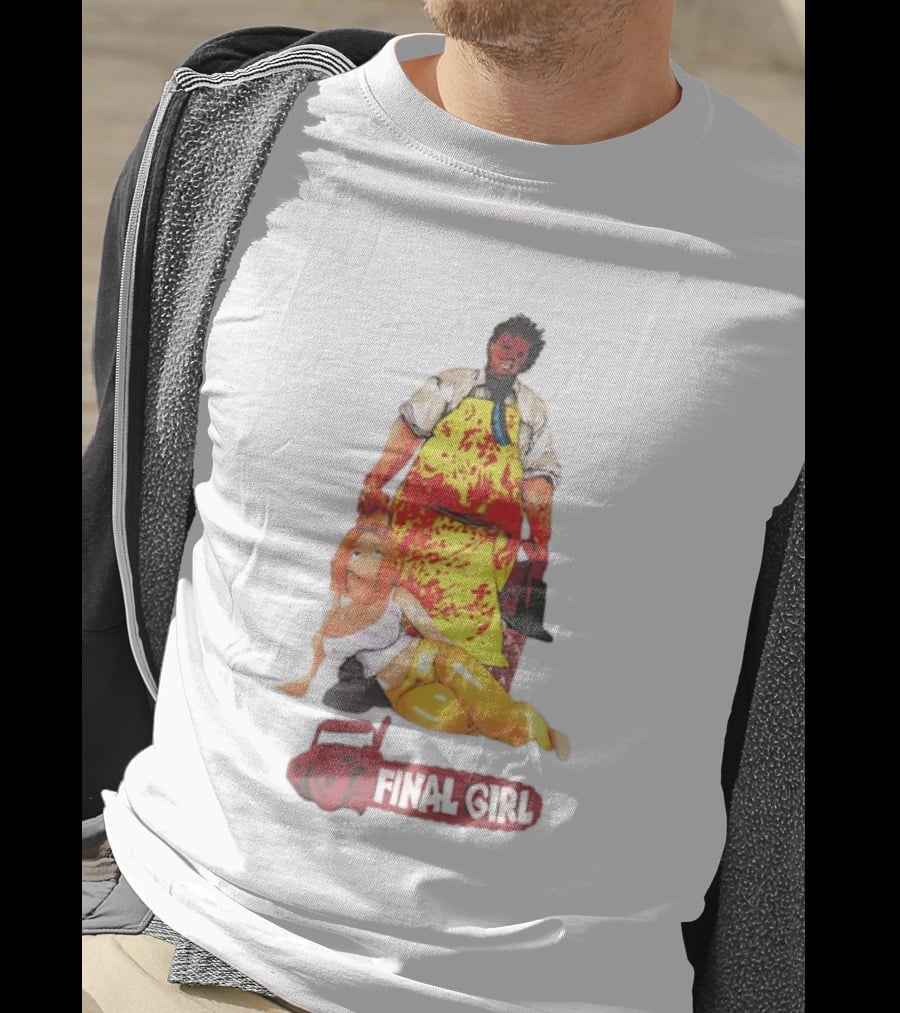 Texas Chain Saw Massacre Leatherface Final Girl Horror T-Shirt