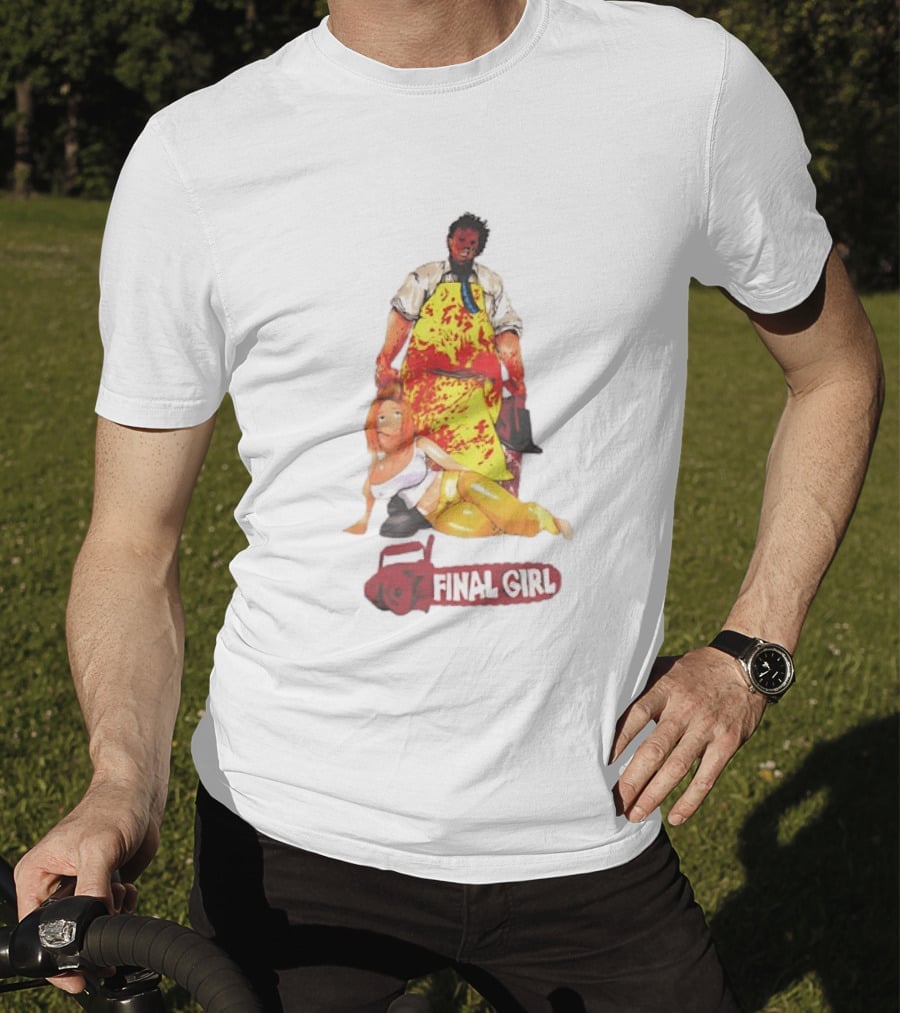Texas Chain Saw Massacre Leatherface Final Girl Horror T-Shirt
