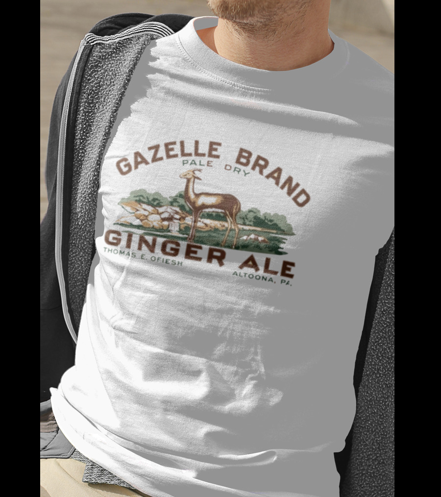 Gazelle Brand Pale Dry Ginger Ale Thomas E Ofiesh Altoona Pa Gazelle T-Shirt