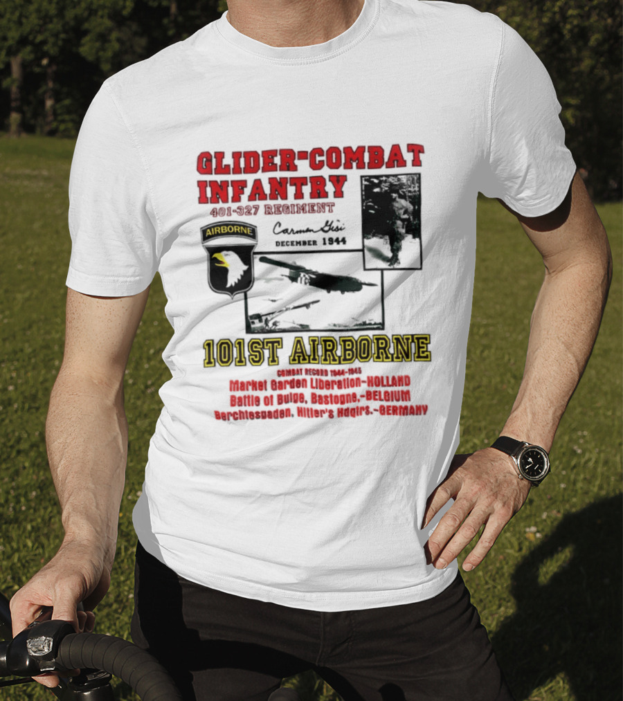 Glider Combat Infantry 401 327 Regiment 101st Airborne Market Garden Arnhem September 1944 T-Shirt