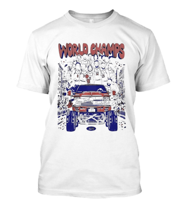 New York Knicks World Champs 2026 Celebration Parade Truck T-Shirt