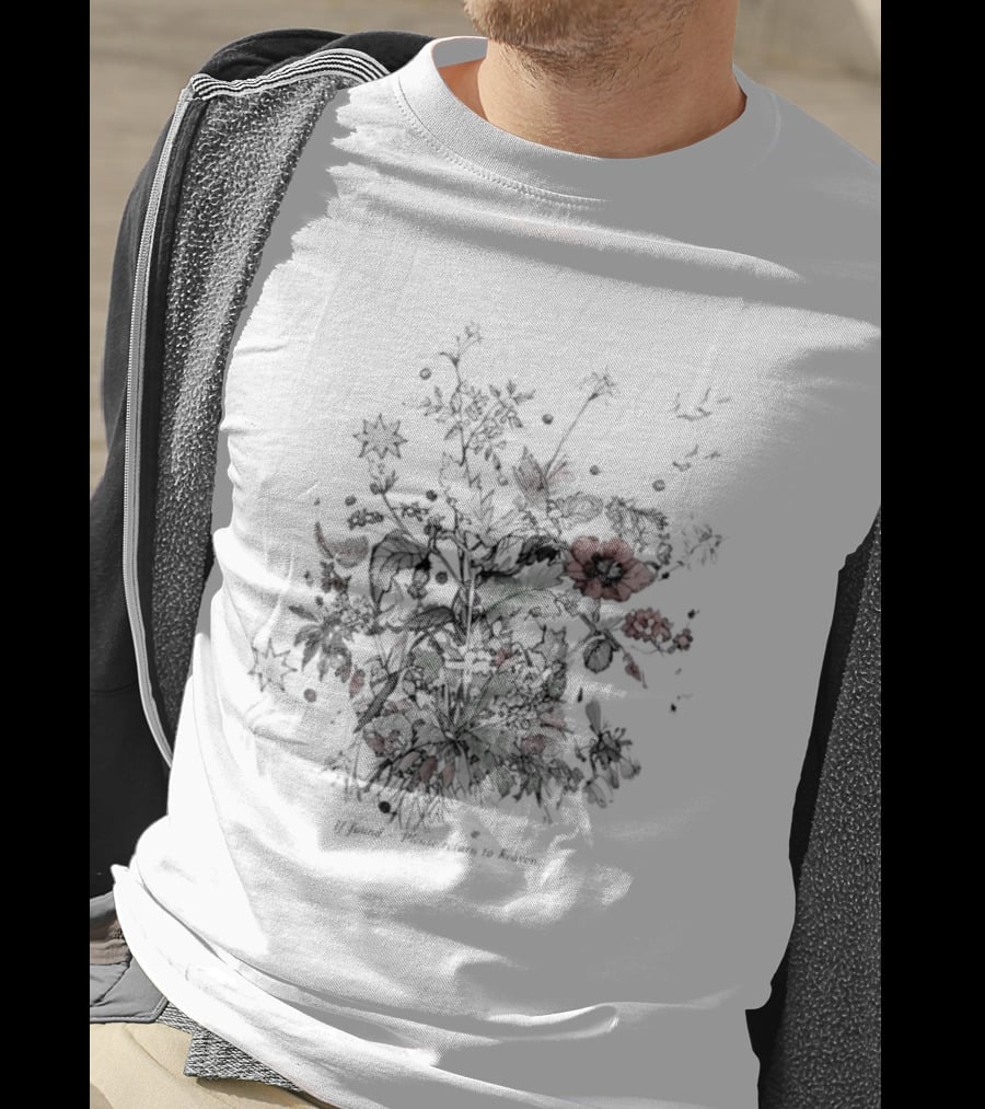 If Found Please Return To Heaven Wildflower Floral T-Shirt