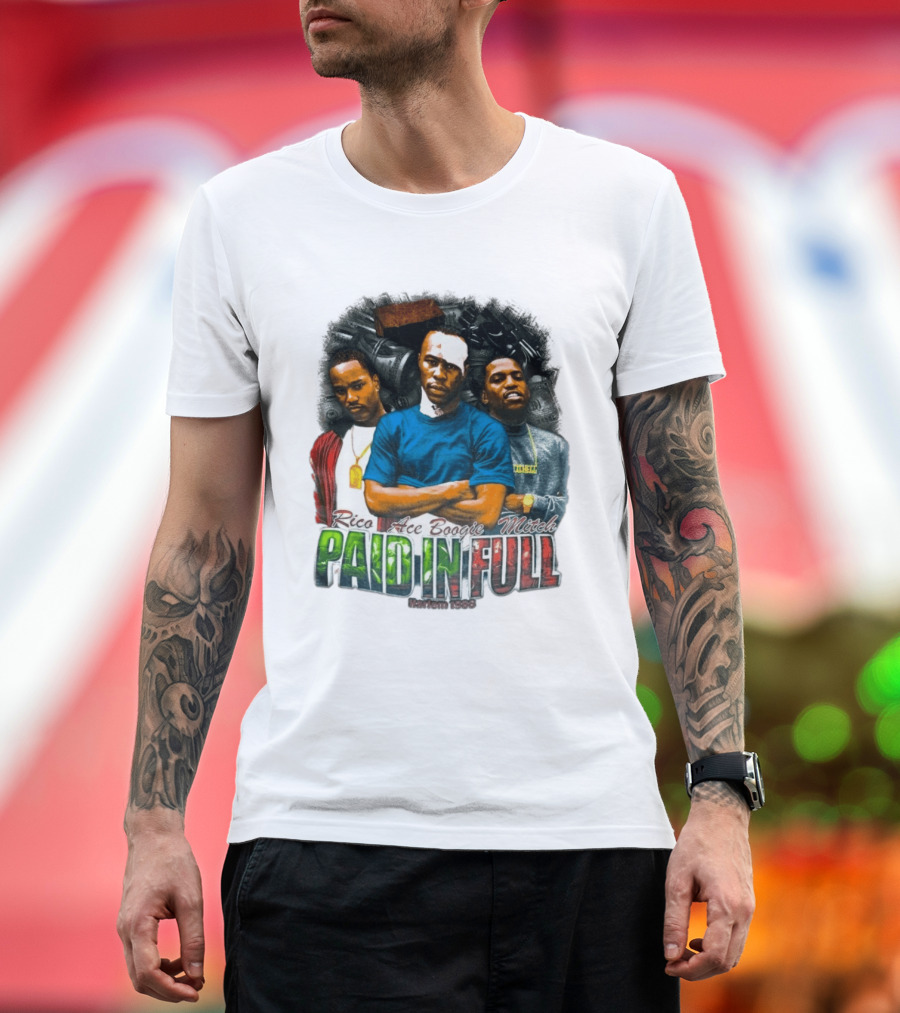 Rico Ace Boogie Mitch Paid In Full Harlem 1986 Iconic Movie T-Shirt
