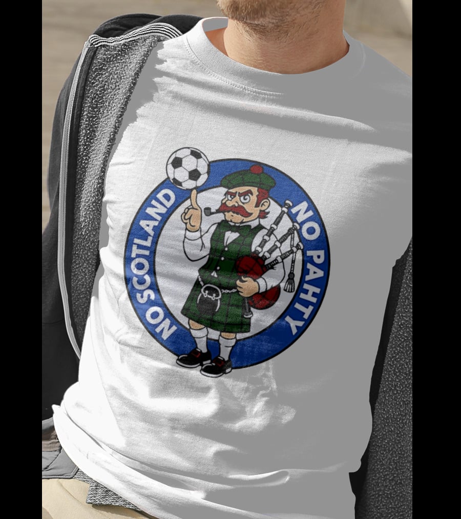 Scottish Football No Scotland No Pahty Bagpipes Soccer Fun T-Shirt