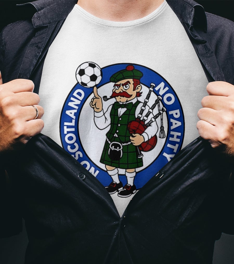 Scottish Football No Scotland No Pahty Bagpipes Soccer Fun T-Shirt