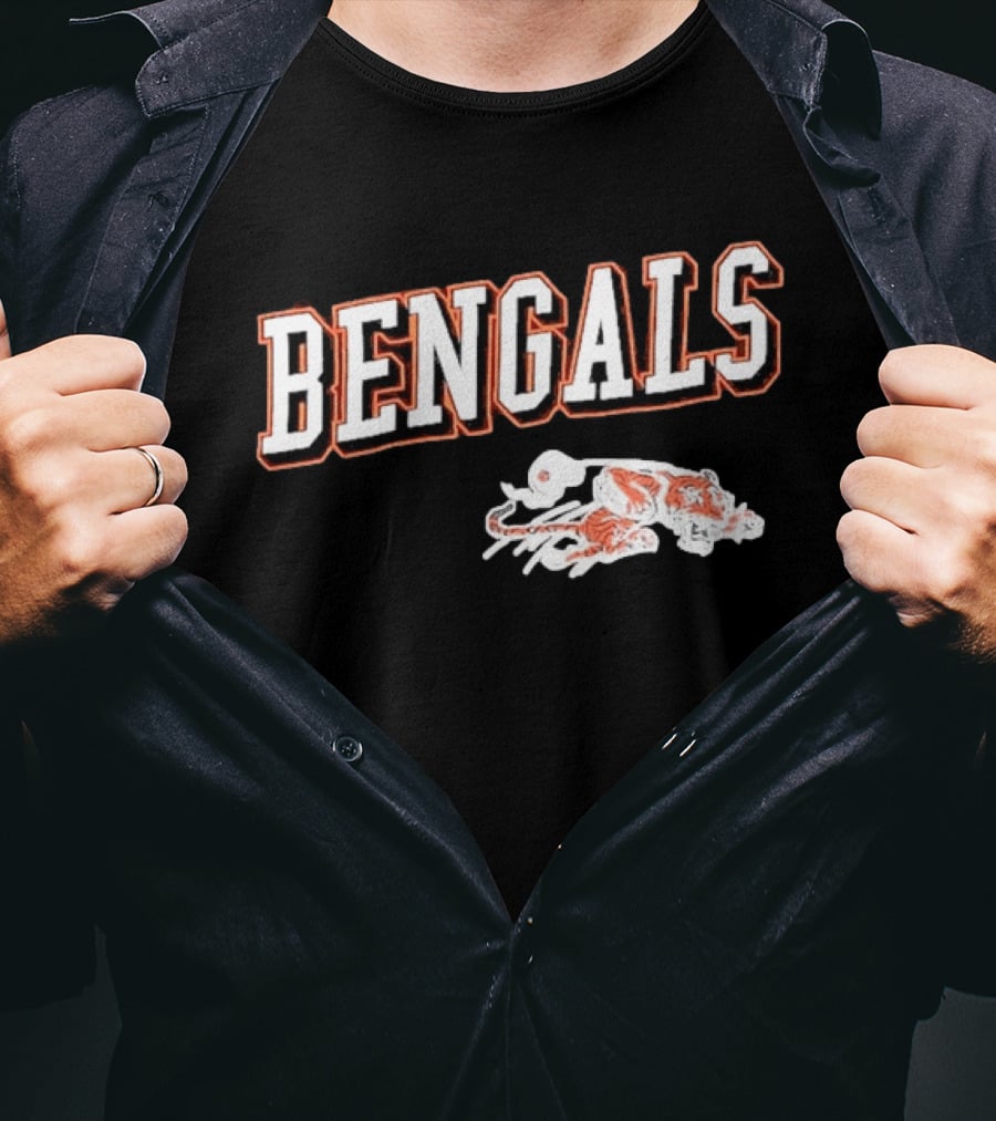 Bengals Cincinnati Black Tiger T-Shirt