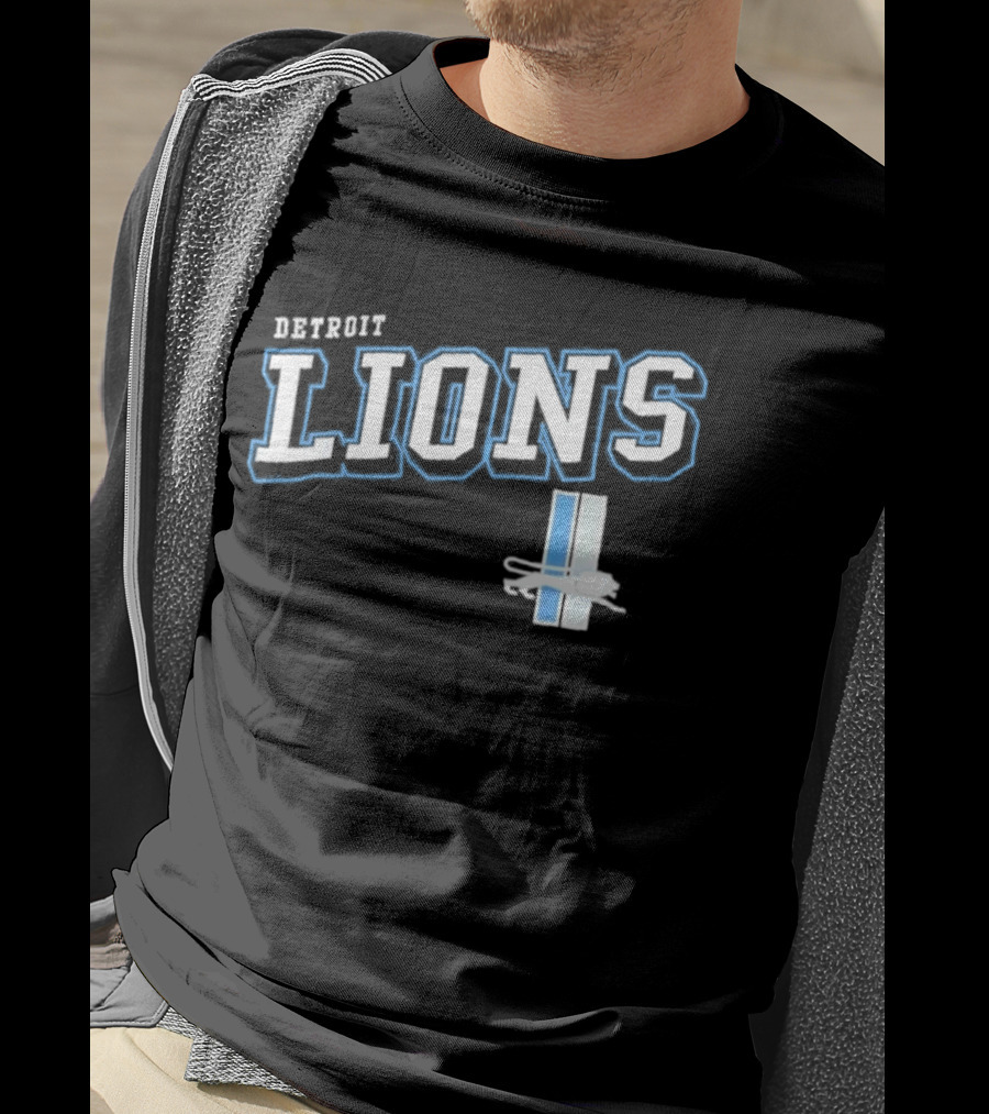 Detroit Lions Black Team Pride T-Shirt