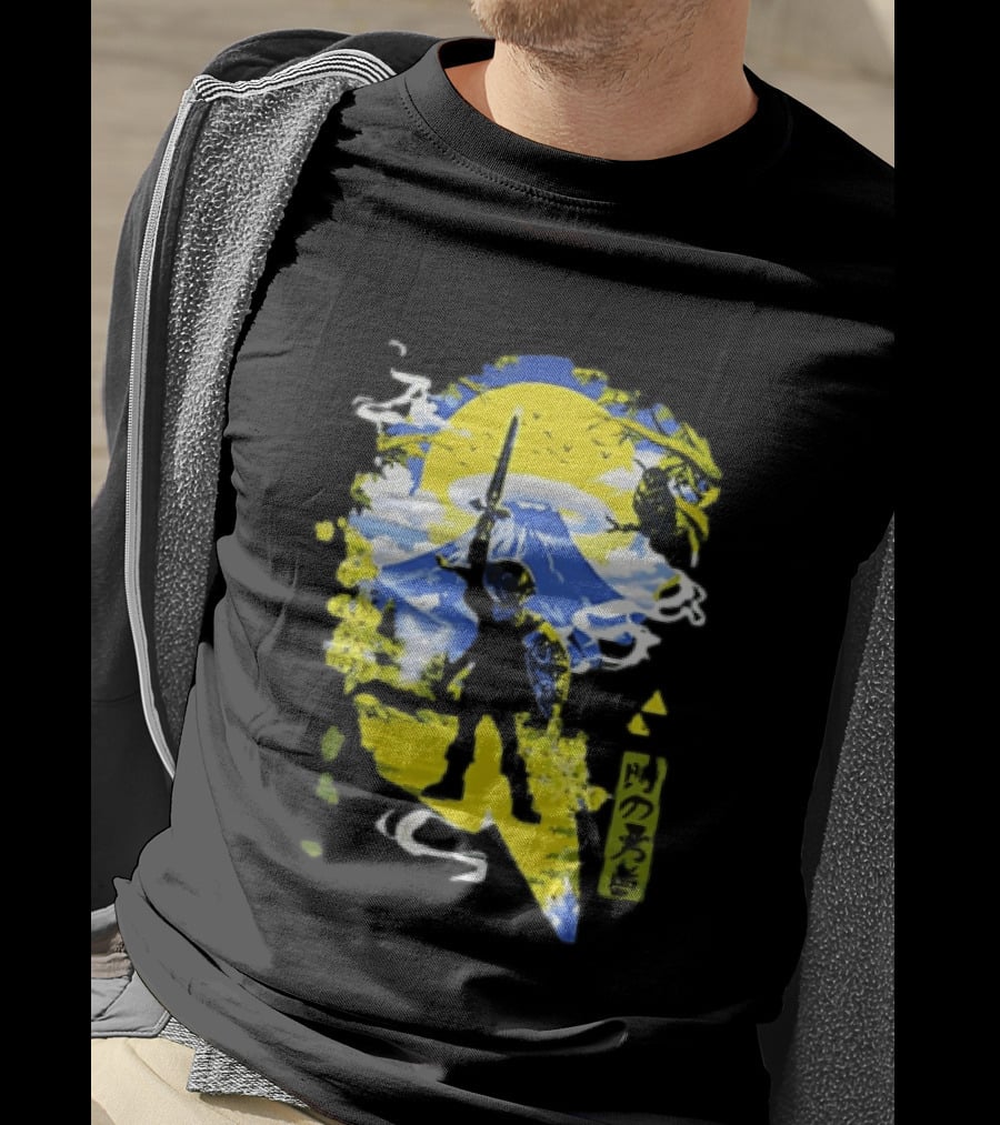 Legend Of Zelda Hero Master Sword Ocarina Of Time Kanji T-Shirt