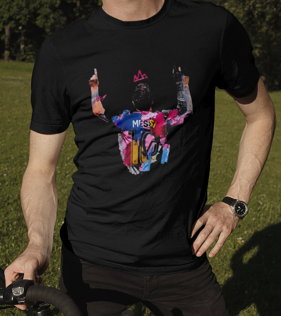 Messi 10 Barcelona Iconic Celebration T-Shirt