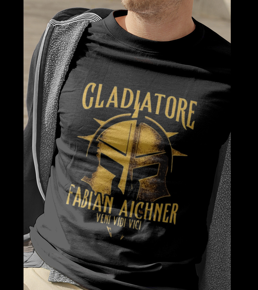 Gladiatore Fabian Aichner Veni Vidi Vici Wrestlers Helmet T-Shirt