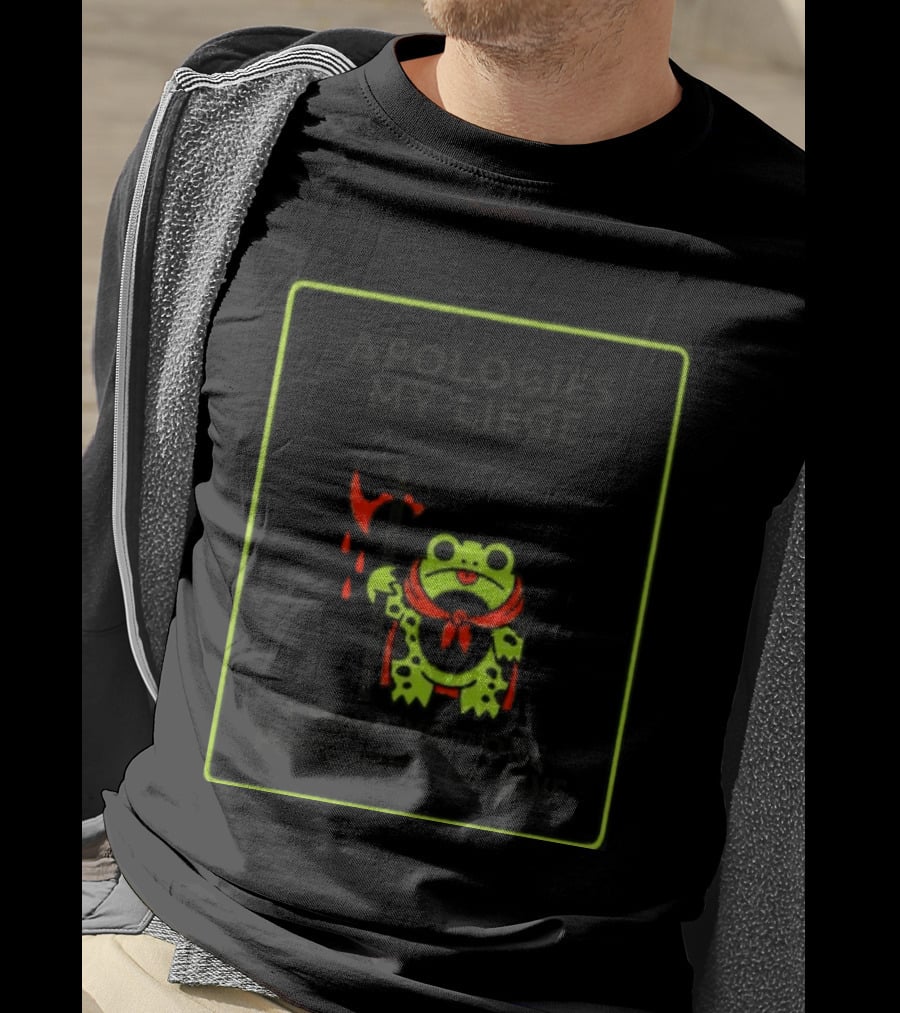 Frog Apologies My Liege I Have Not One Left To Give Medieval Humor T-Shirt