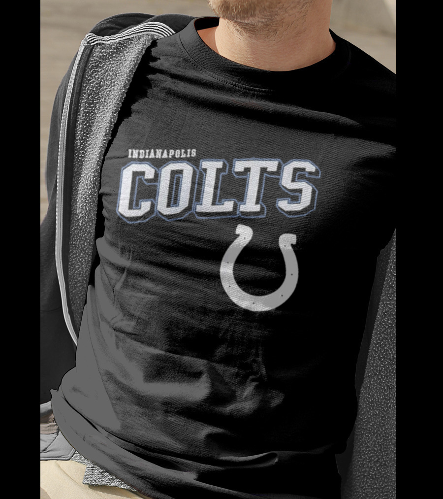 Indianapolis Colts Black Horseshoe T-Shirt
