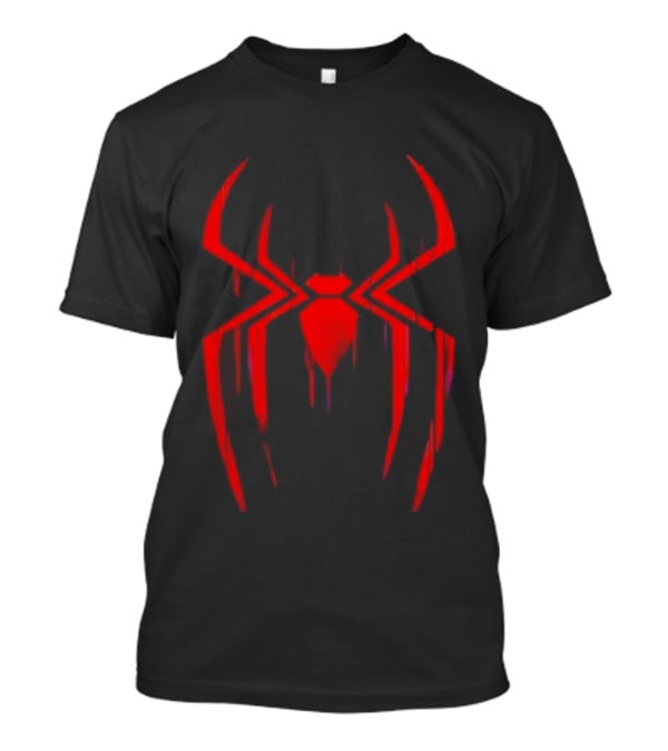 Spider Man Miles Morales Glitch Dripping Spider T-Shirt