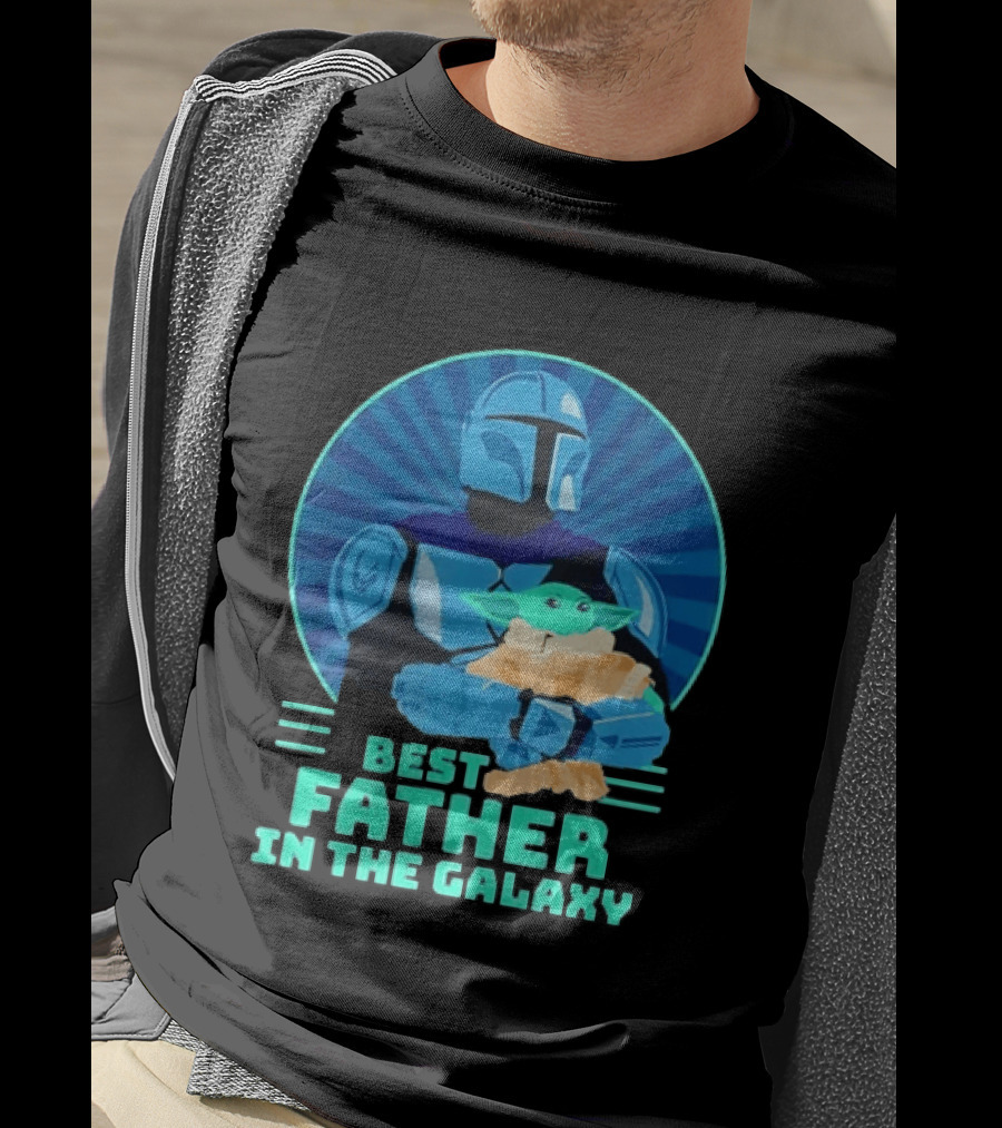 Star Wars Mandalorian Grogu Best Father In The Galaxy T-Shirt
