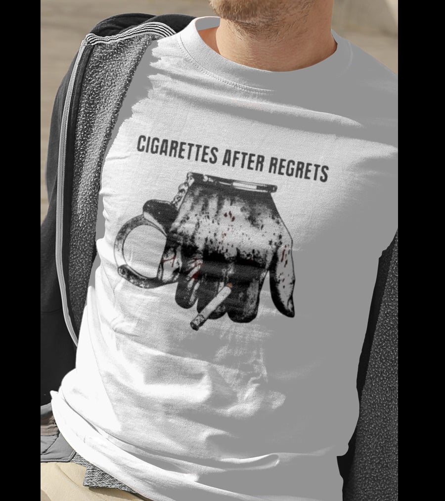 Cigarettes After Regrets Handcuffs Smoking Tobacco T-Shirt