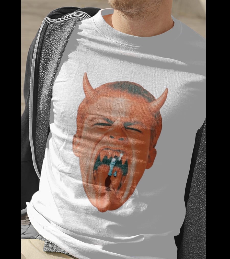 Cleaner Inside Devil Horned Head Yelling T-Shirt