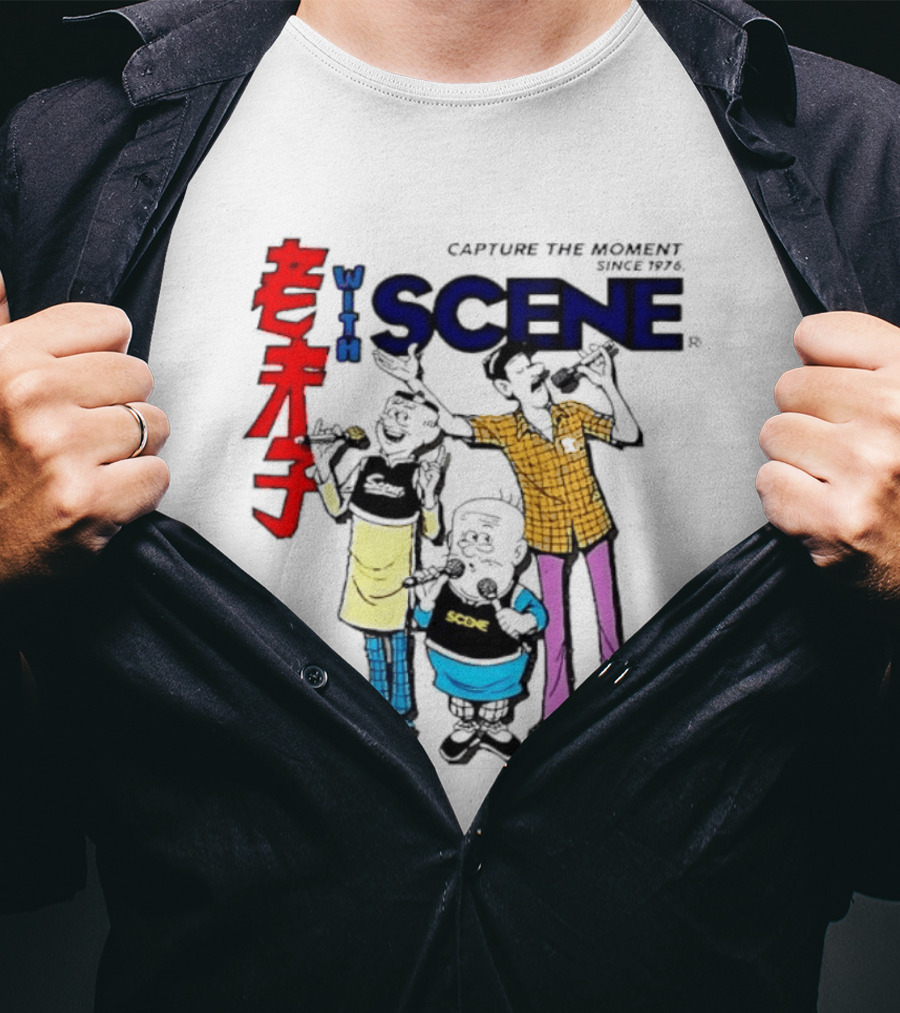 Lao Fu Zi Old Master Q With Scene Capture The Moment Since 1976 T-Shirt
