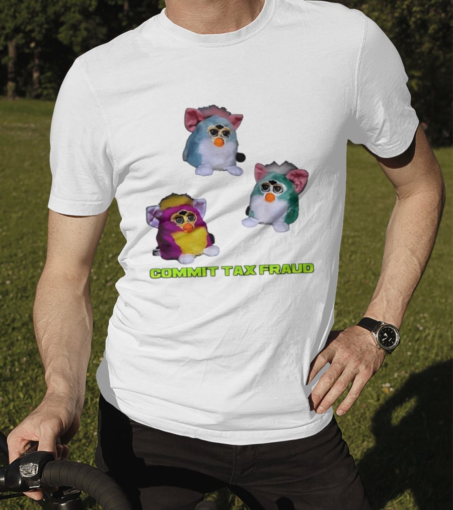 Furby Aesthetic Commit Tax Fraud Multi Color Collection T-Shirt